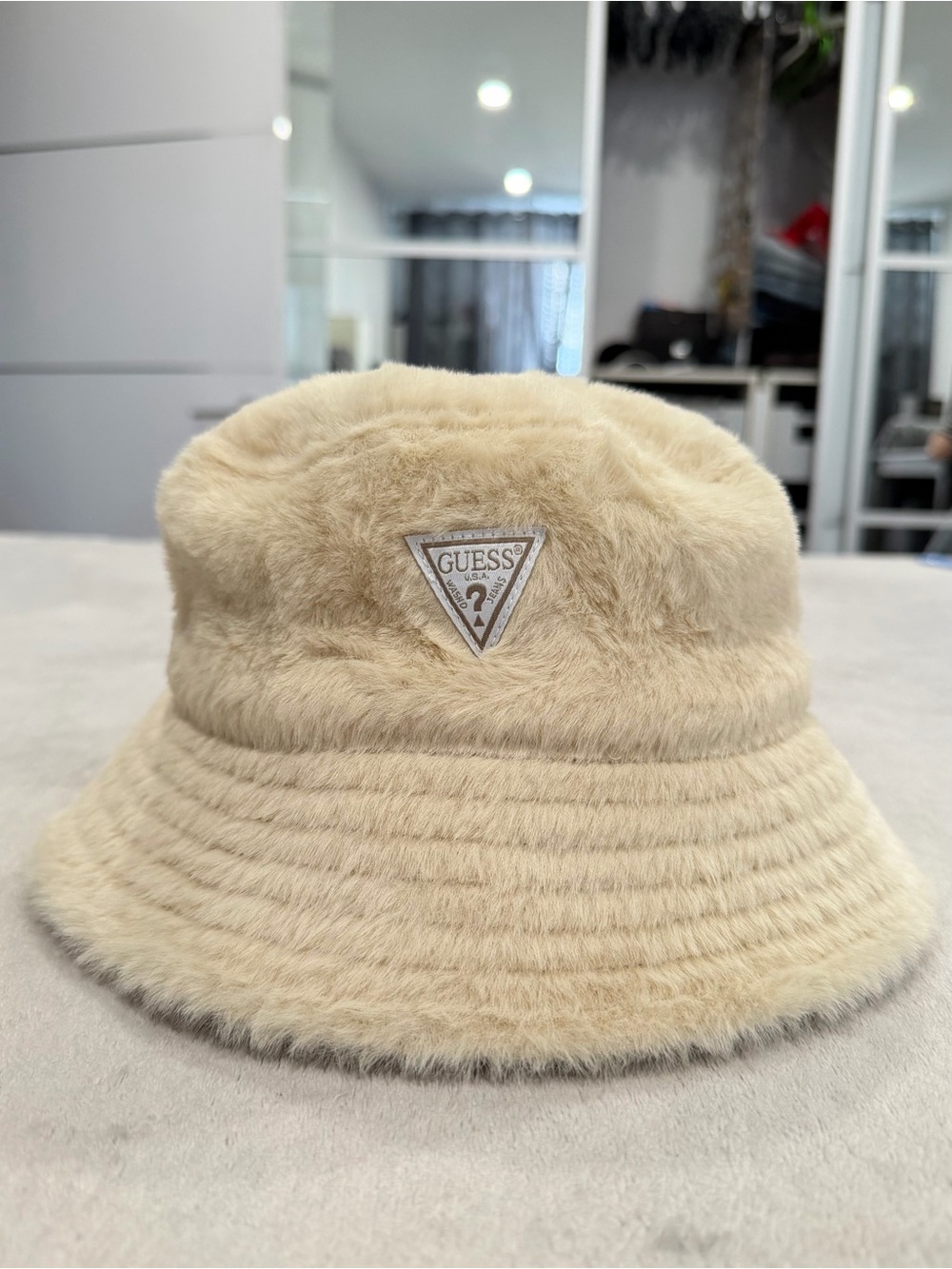 GUESS Fuzzy Bucket Hat - Picture 3 of 3